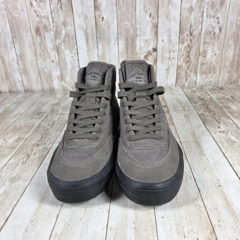 Vans Robert Crumb Skate High Top Sneakers Gray Canvas‎ Shoes Size Men's 5
